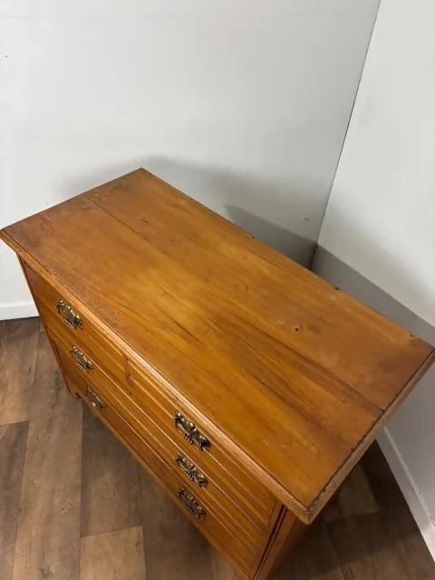 Edwardian Satinwood Chest of Four Drawers