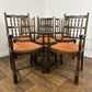 Vintage Set of Six Oak Dining Chairs (Including 2 Carvers)