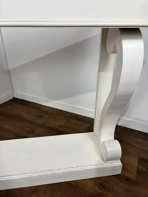 Large Modern White Console Table