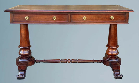 19th Century Victorian Mahogany Writing Table / Desk