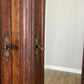 Wardrobe Antique French Style Oak Three Door Carved Mirrored Armoire LOT 6231