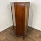 Edwardian Flame Mahogany Inlaid Freestanding Corner Cabinet