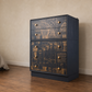Meredew Chest of Drawers | Mid Century Modern Architectural Blueprint Tallboy Storage