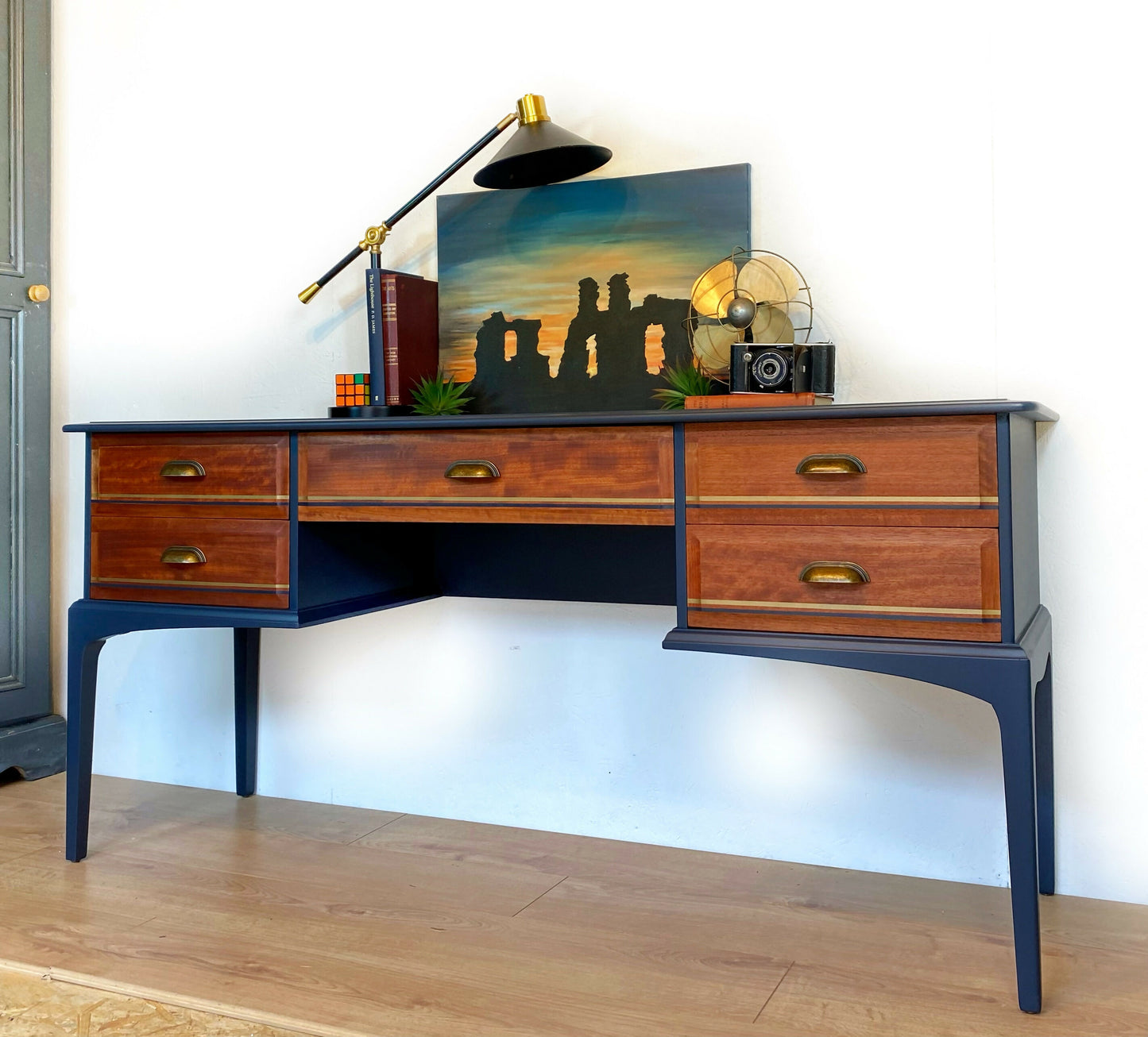Writing Desk By Stag, 1970s Mid Century