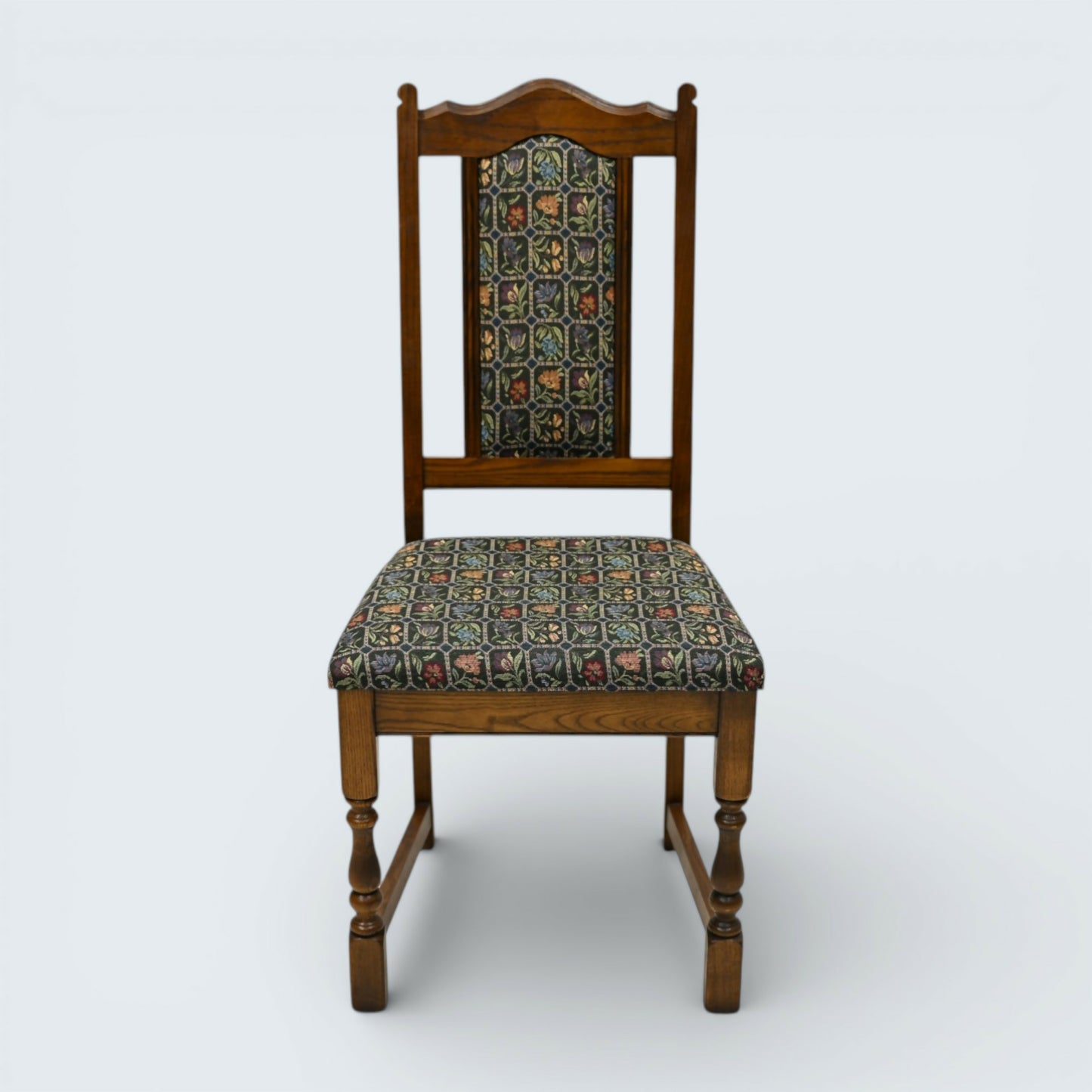 4 Old Charm Dining Chairs Widford Green Light Oak Upholstery FREE UK Delivery*