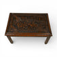 Small Chinese Coffee Table Carvings Inset Glass Top Carvings Opium Table. SBR11116/2910E