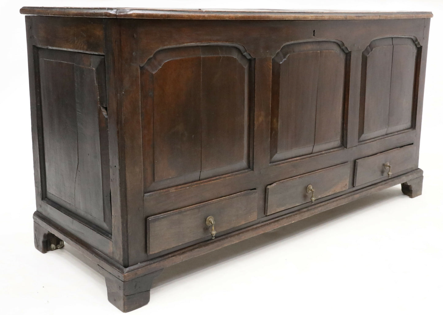 17th Century Jacobean Oak Mule Chest Blanket Box 3 Drawers FREE UK Delivery. SBR8071/0206C