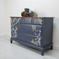 Stag minstrel chest of drawers in navy blue