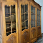 Bookcase Vintage French Louis XIV Style Display Oak Cabinet Sideboard LOT 4785