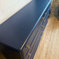 Newly refurbished large bank of drawers chest of drawers solid wood dresser