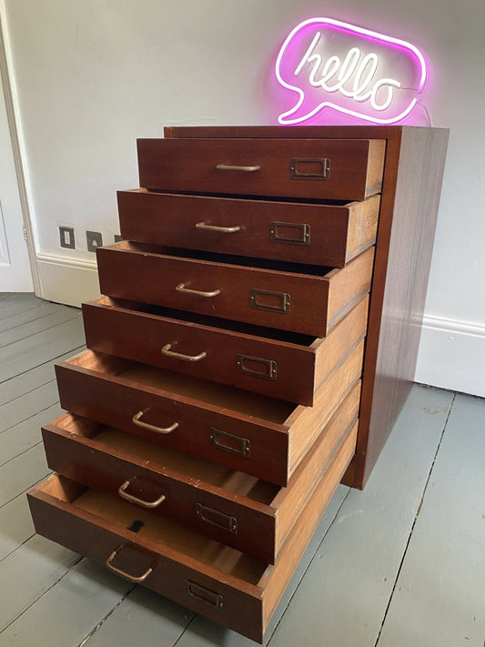 Mid Century Bankers (Planning) Drawers