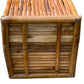 Mid century bamboo and Rattan storage box / side table