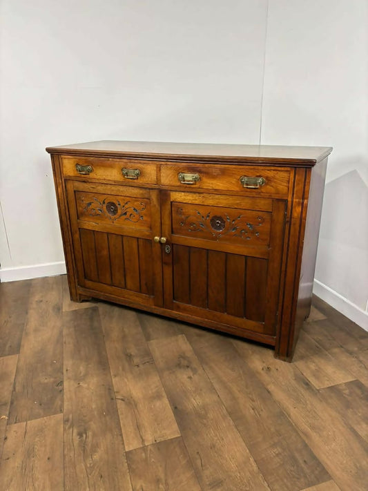 Edwardian Red Walnut Sideboard