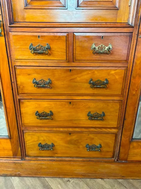 Edwardian Mahogany Compactum Wardrobe