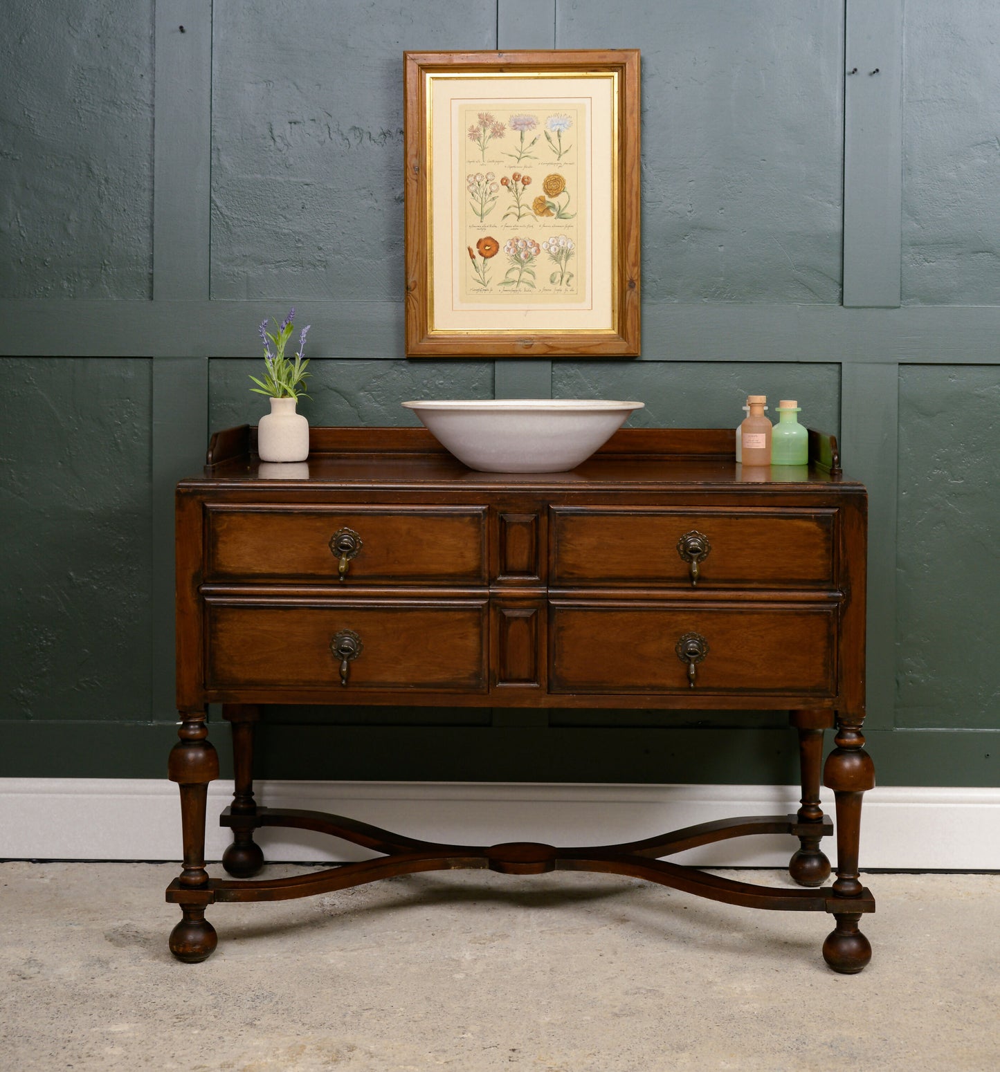 Mahogany Washstand Sideboard - William & Mary Style