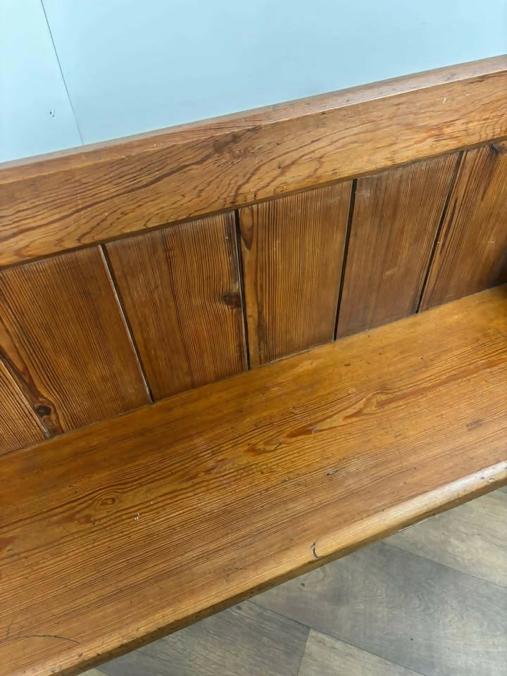 Victorian Pitch Pine Pew