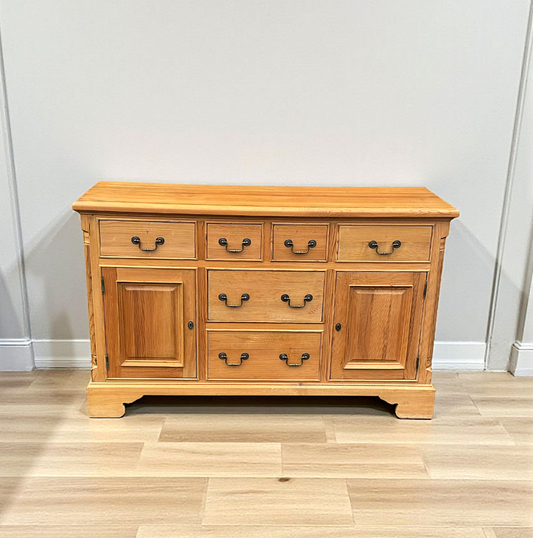 Pine Sideboard or Dresser Base In The Georgian Style