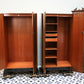 A Pair of G Plan Tola and Black His and Hers Wardrobes Librenza Range 1960s
