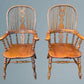 Large Pair of Ash Broad Arm Windsor Chairs