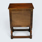 Old Charm Pedestal Cabinet Cupboard Bedside Tudor Brown Finish FREE UK DELIVERY*