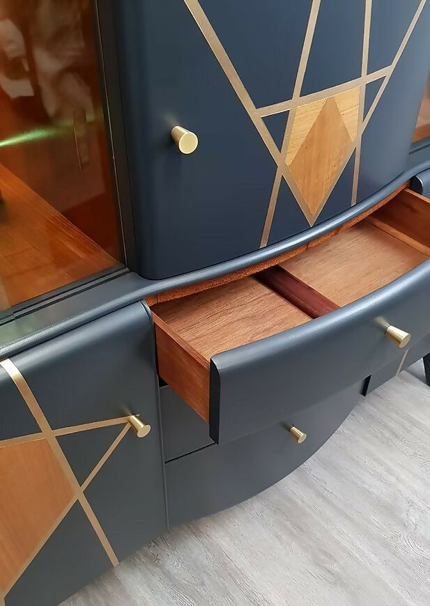 "Bergen", Mid Century Drinks Cabinet, Beautility Sideboard, Vintage.