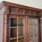 Bookcase Antique French Style Glazed Display Cabinet Oak Sideboard LOT 6545