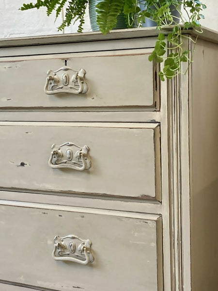 Chest of Drawers Beige Edwardian
