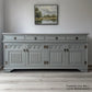 Old Charm 'Off Black' Antique Carved Sideboard