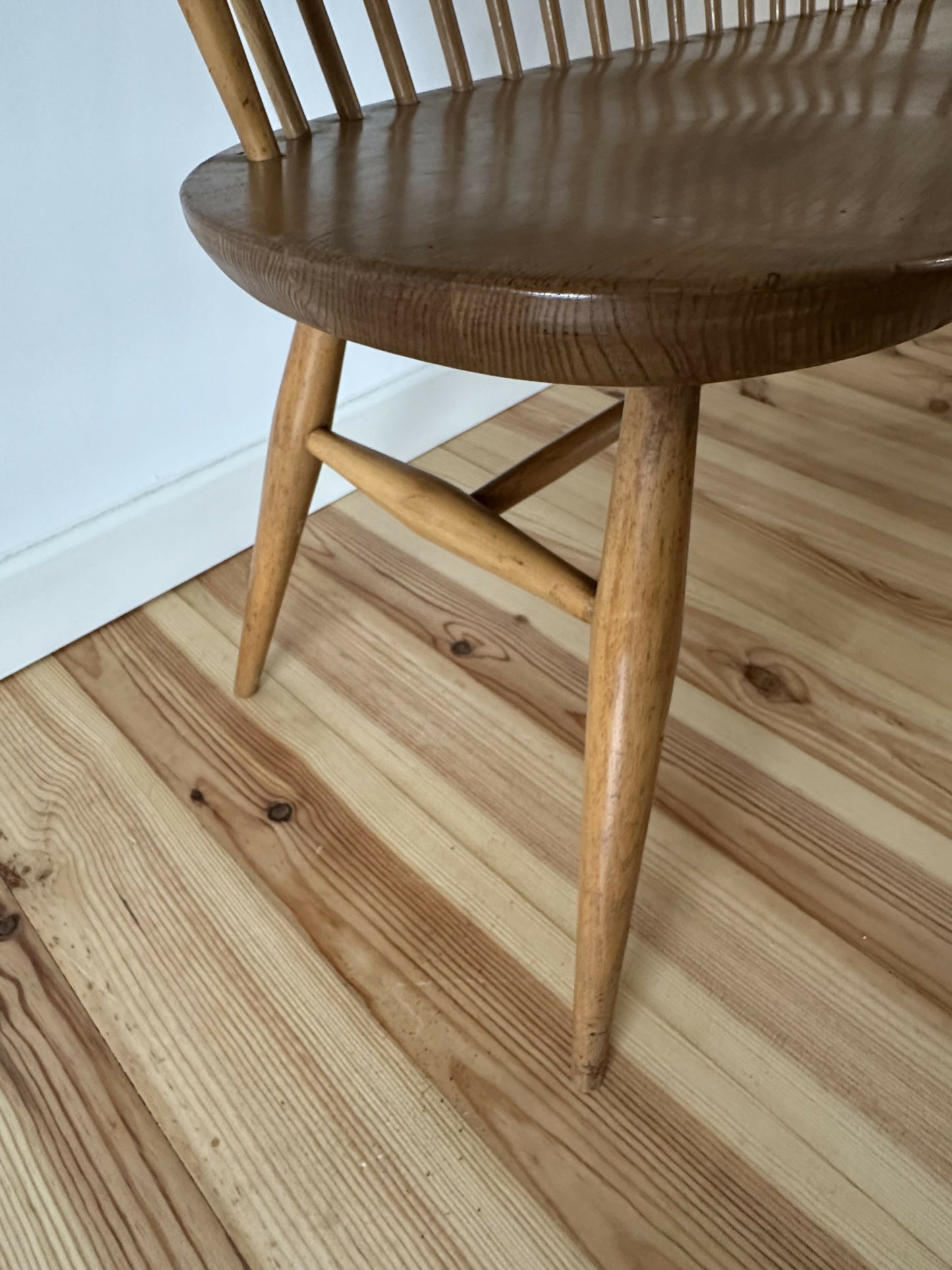 Vintage Ercol Love Seat Model 450 Ercol Natural Finish Elm