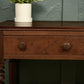 Victorian Mahogany Console Hall Table with 2 Drawers - Writing Desk