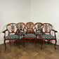 Set of Six Reproduction French Style Mahogany Dining Chairs