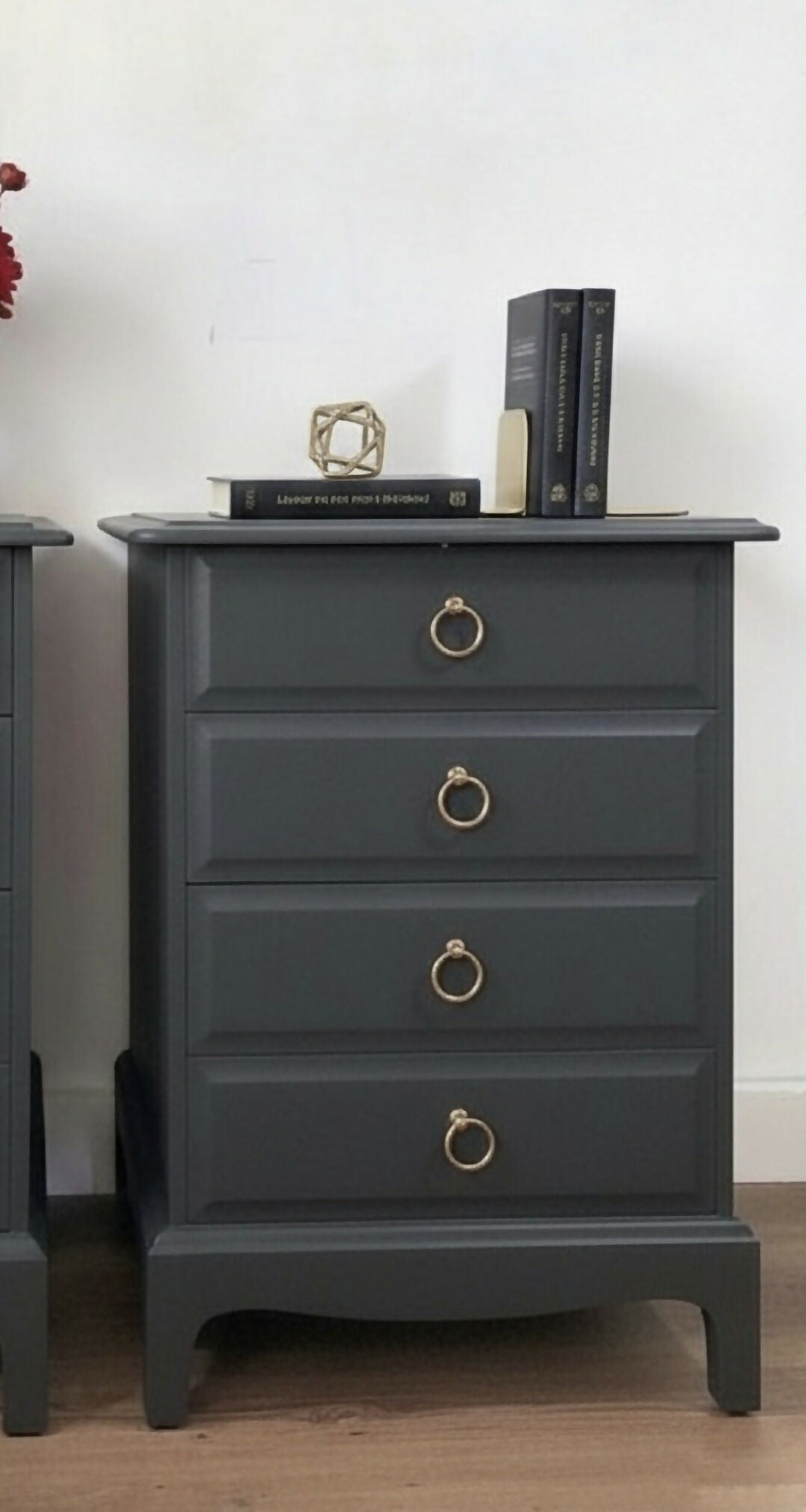 Stag minstrel dark grey bedside cabinets
