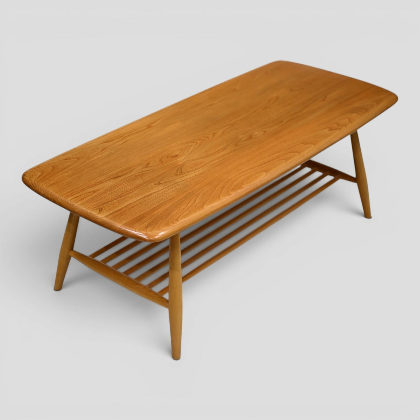 Ercol Occasional/Coffee Table Slatted Magazine Shelf #459 Light FREE Delivery*