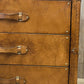 English handmade vintage luxury leather drawer chest - London tan