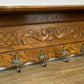 Coat Rack Vintage French Oak Wall Mounted 6 Hooks Carved Rack Hanger LOT 6209
