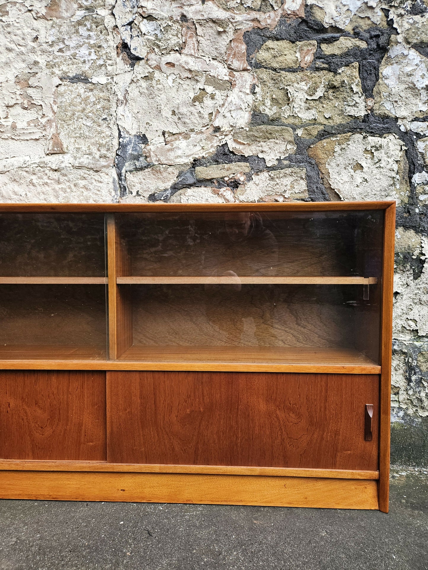 Display Cabinet By Herbert Gibbs Bookcase Shelving Mid Century Teak Vintage Furniture