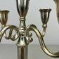Pair of Candelabras Vintage French Style Metal Five Arm Candle Holders LOT 6486