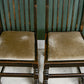 6 x Ebonised Oak Dining Chairs with Drop in Seats