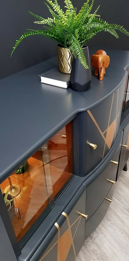 "Bergen", Mid Century Drinks Cabinet, Beautility Sideboard, Vintage.