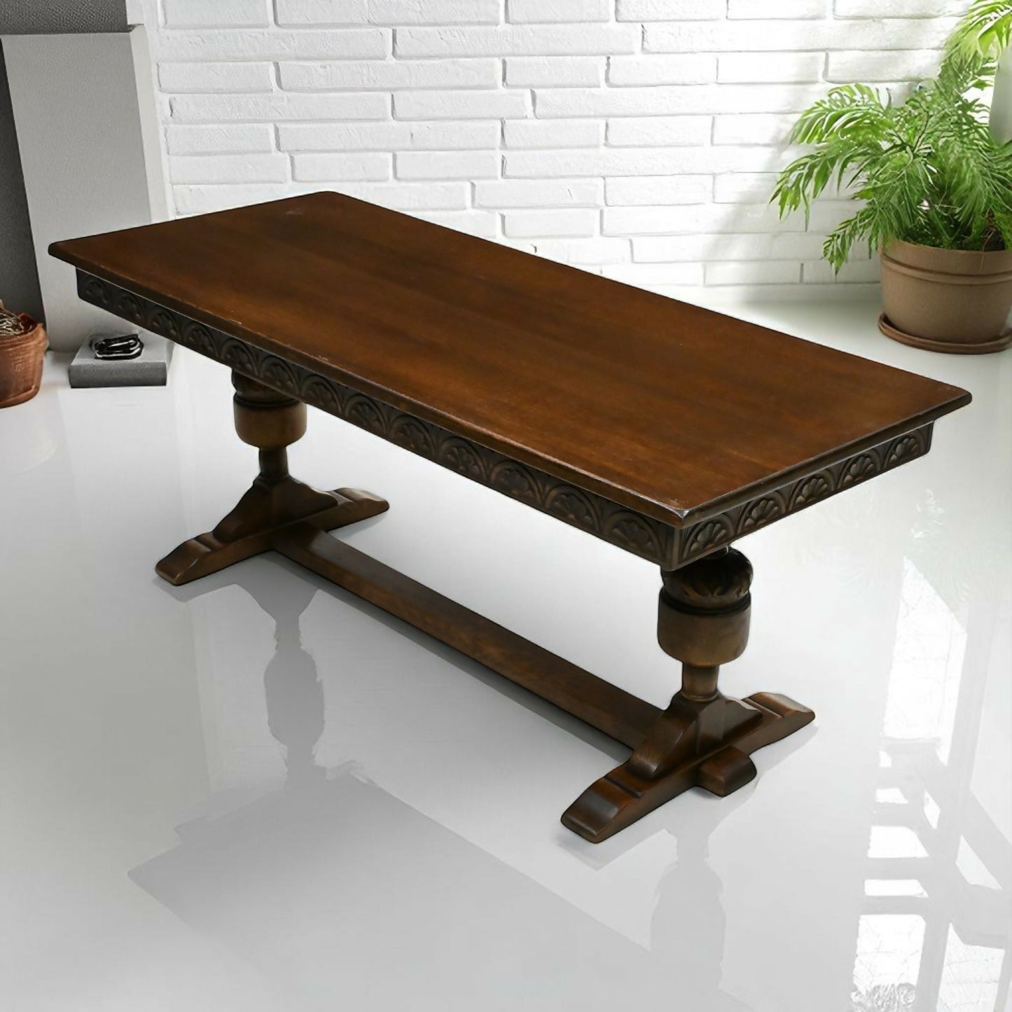 Large Oak Coffee Table 132cm x 54cm x 57cm By Jaycee Furniture FREE UK Delivery. SBR10482/2005E