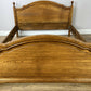 Bed Vintage French Style Double Bed Frame Carved Headboard LOT 6390