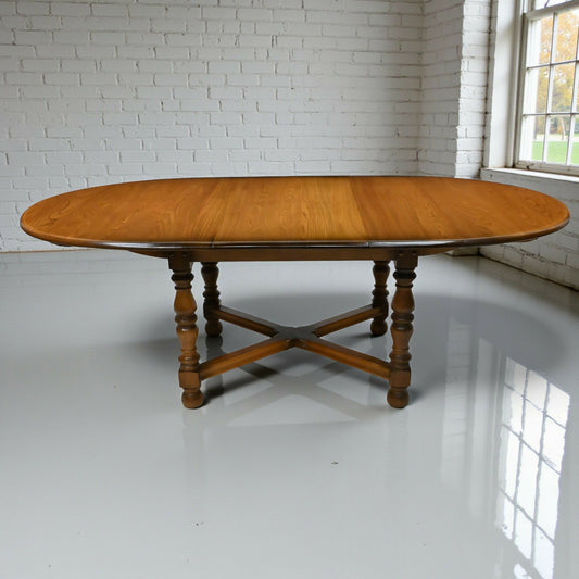 Ercol Woburn Extending Dining Table D End Seats 10 Model 705 GD FREE UK Delivery. SBR10972/2509E