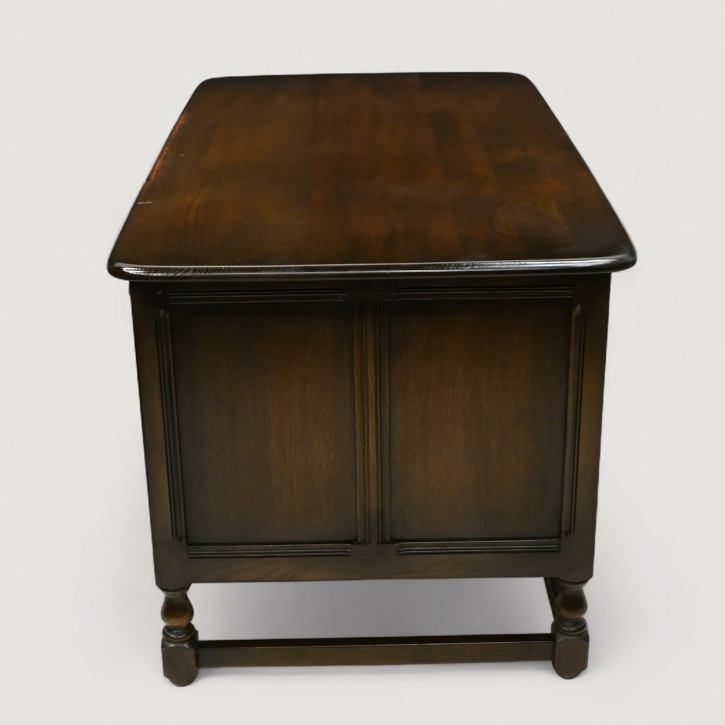 Ercol Pedestal Desk 5 Drawers File Drawer Old Colonial Dark FREE UK Delivery*. SBR10874/2908E