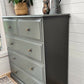 Tall Grey Chest of Drawers