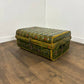 Vintage Indian Reclaimed Hand Painted Metal Trunk