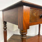 Victorian Mahogany Washstand with Two Drawers & Ceramic Bowl