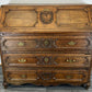 Chest of Drawers Vintage French Oak 3 Drawers Bureau Desk Cabinet LOT 2169