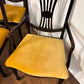 Set of Six Upholstered Mahogany Dining Chairs with Pierced Splat Backs (2 Carvers & 4 Side Chairs)
