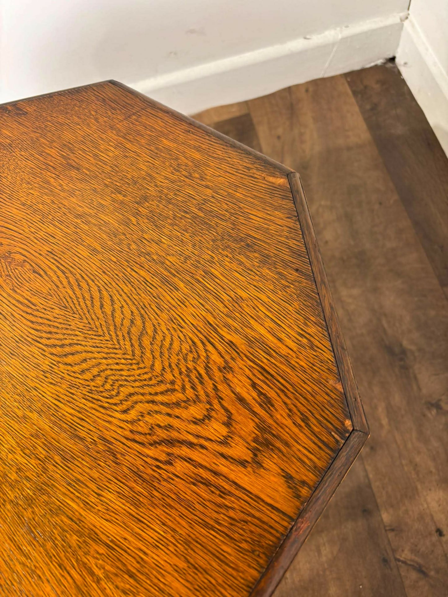 Vintage Oak Octagonal Coffee Table