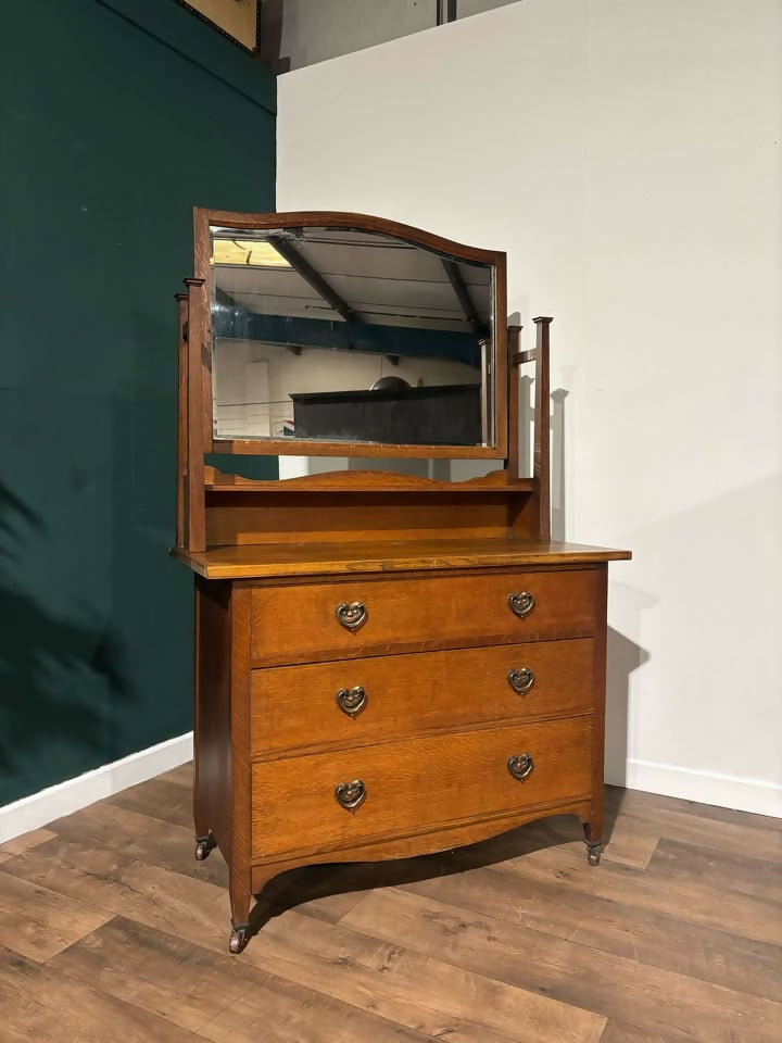 Arts and Crafts Oak Dressing Table7